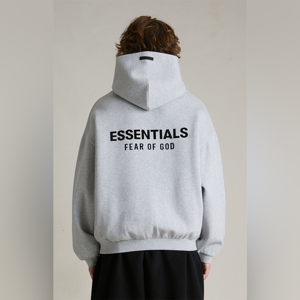 Fear of God ESSENTIALS Light Oatmeal Hoodie - Picture 2 of 15